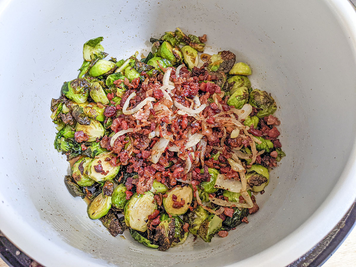Ninja Foodi Brussel Sprouts (Air Fryer) The Salty Pot