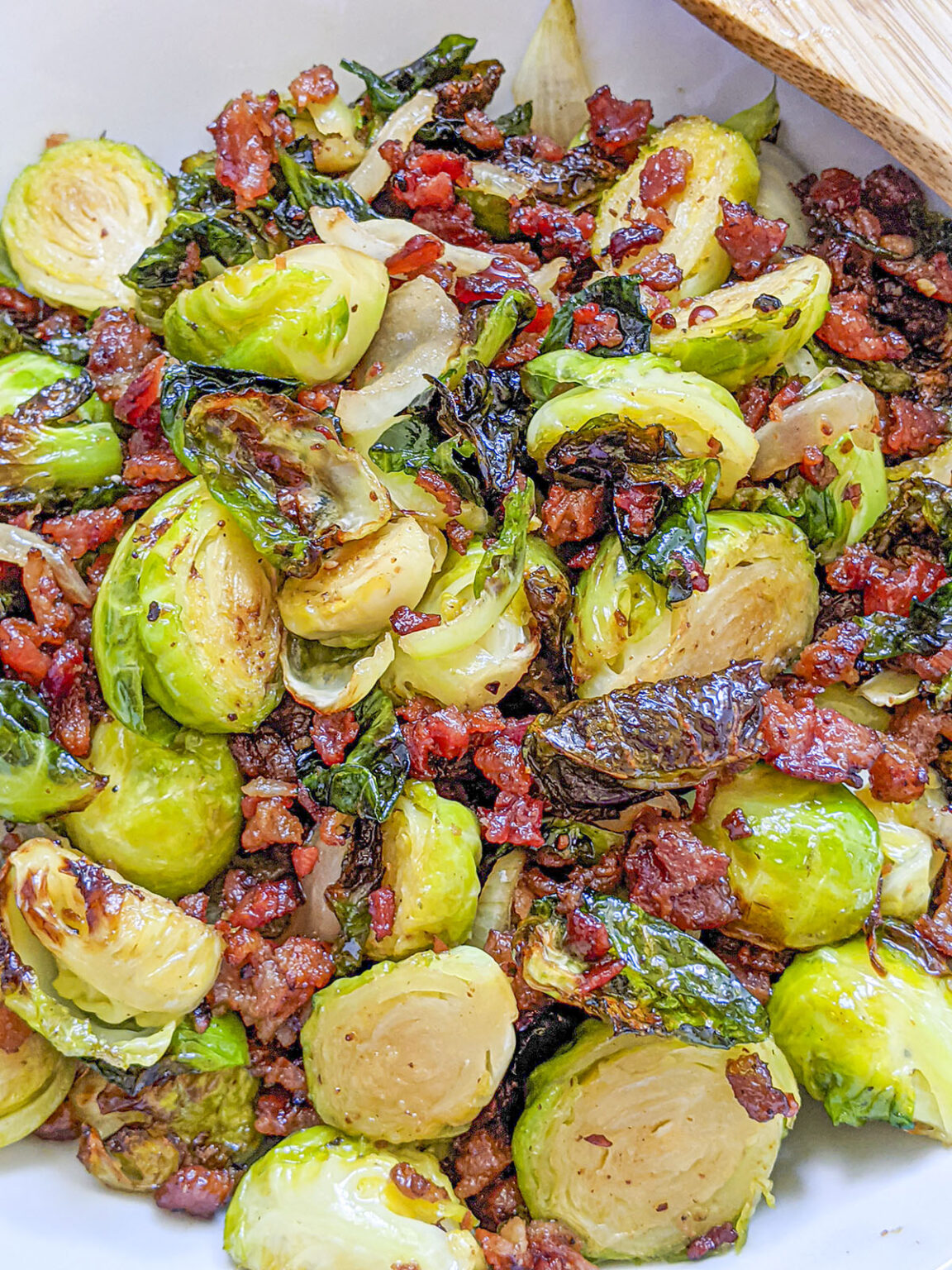Ninja Foodi Brussel Sprouts (Air Fryer) The Salty Pot