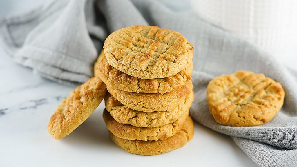 Air Fryer Peanut Butter Cookies