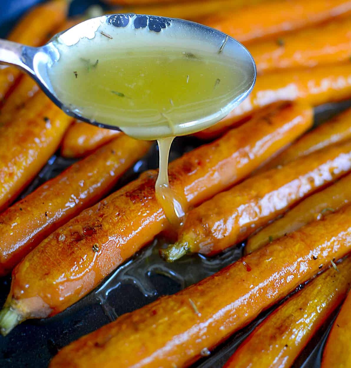 Roasted Hot Honey Carrots The Salty Pot