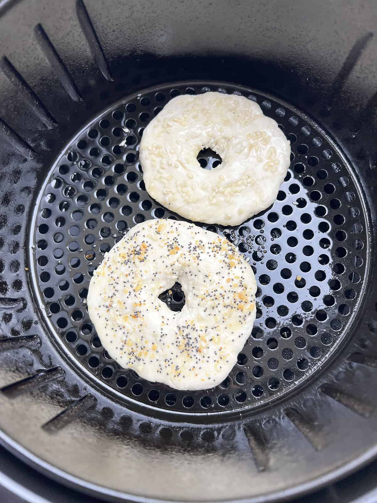 2 Ingredient Air Fryer Bagels The Salty Pot