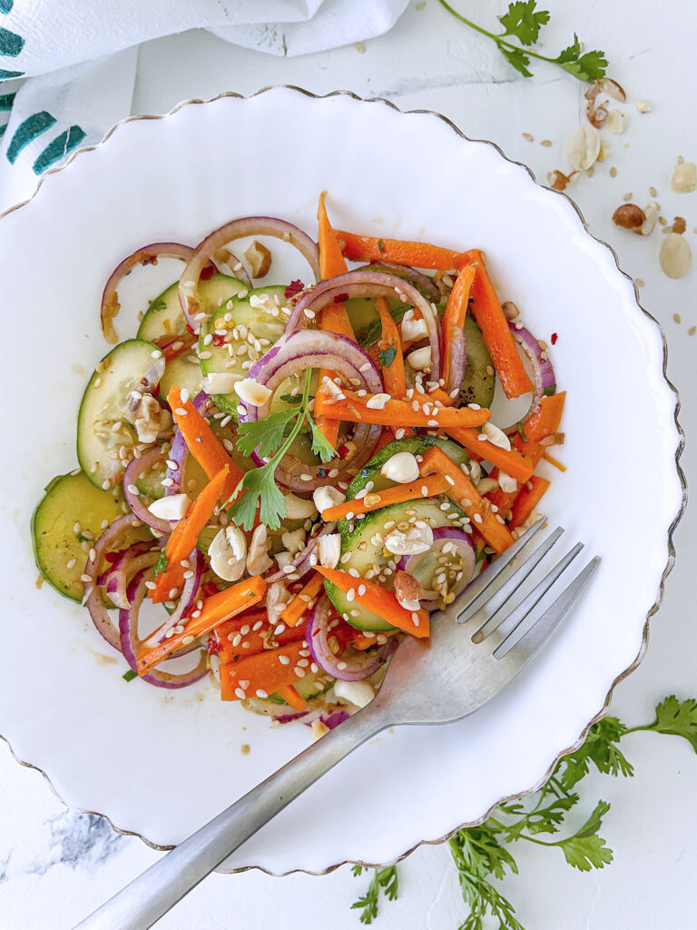 Chilled Asian Carrot and Cucumber Salad The Salty Pot