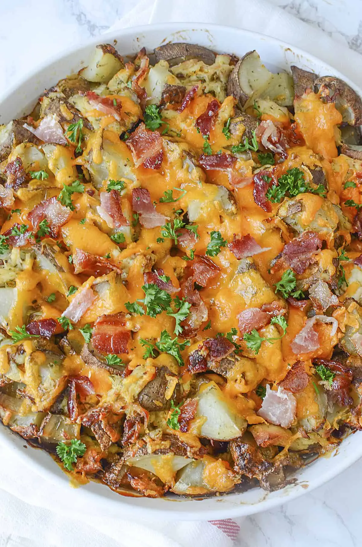 Chicken Bacon Ranch Potato Skillet - Cooking in the Midwest