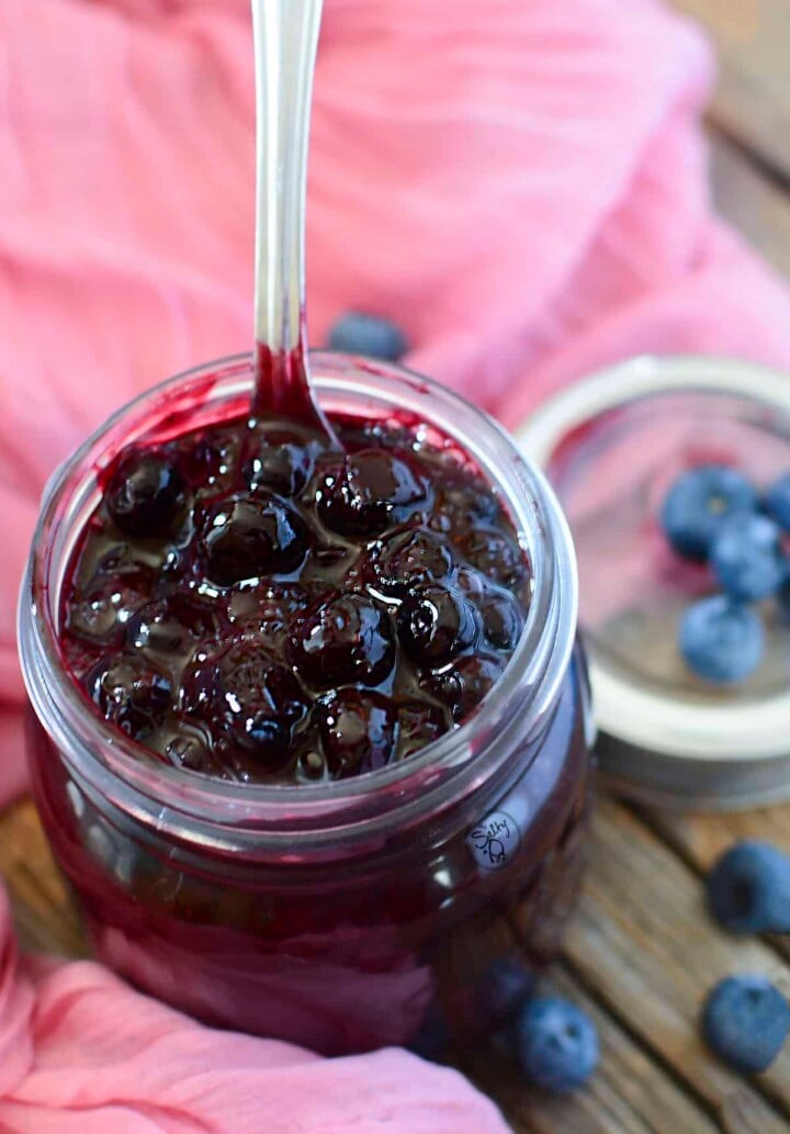 Low Sugar Blueberry Pie Filling 