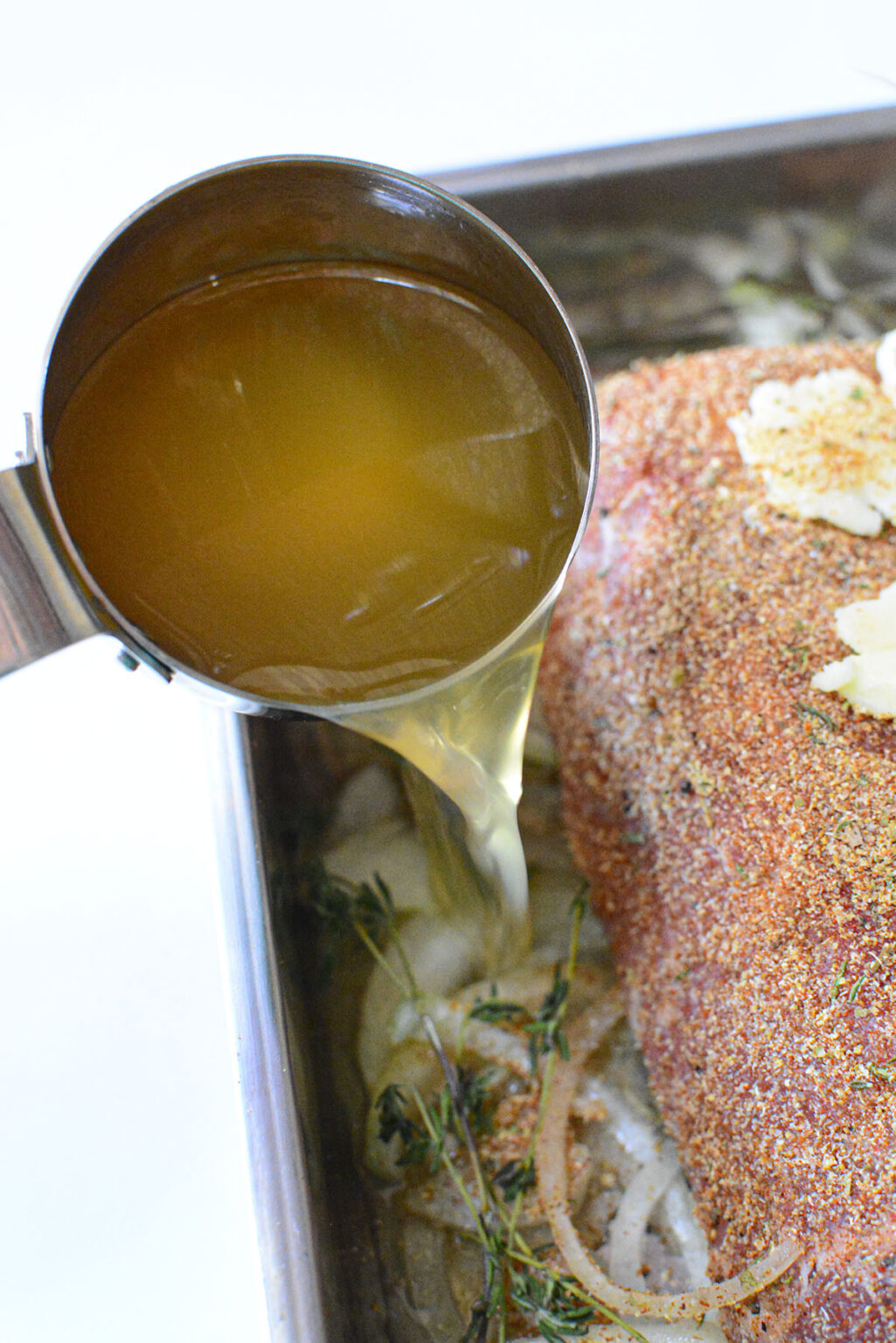 Roast Pork Loin with Onion Gravy The Salty Pot