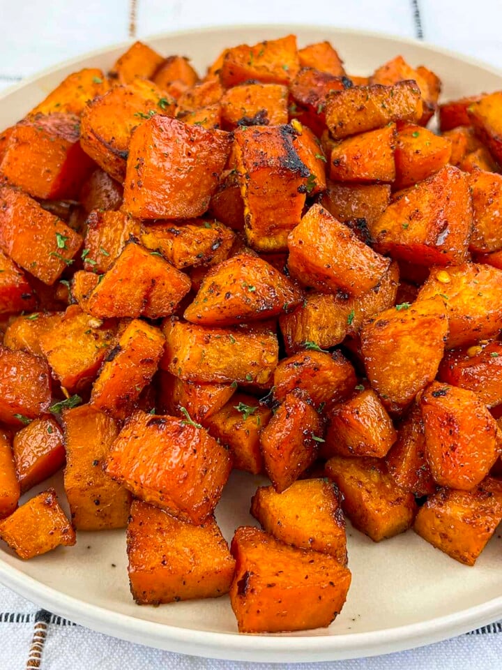 Roasted Spicy Sweet Potatoes | The Salty Pot