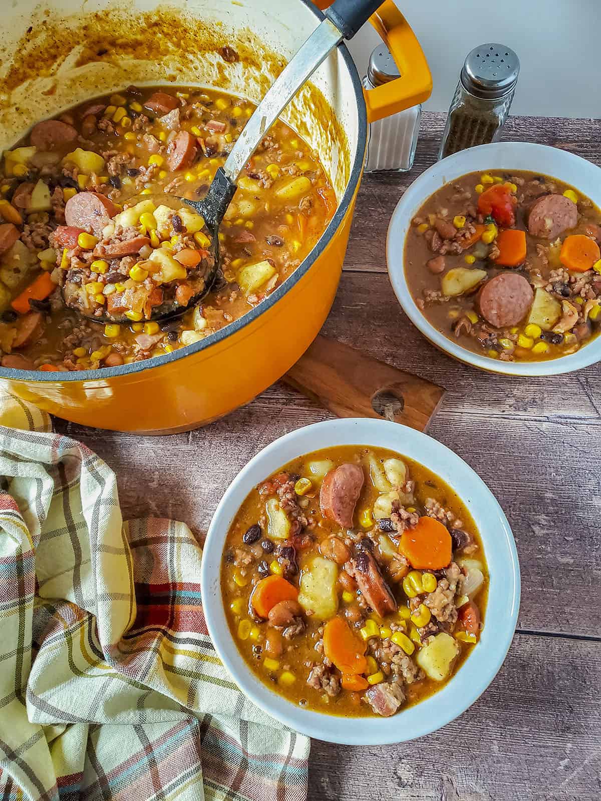 INSTANT POT Cheesy Cowboy Soup Recipe