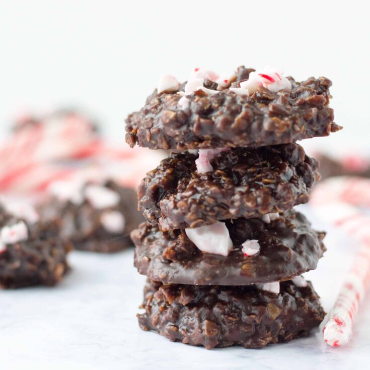 Image for Chocolate Peppermint No Bake Cookies