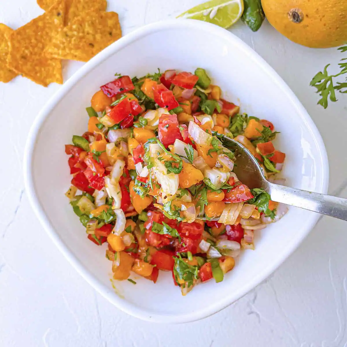 Mango Pico de Gallo square image.