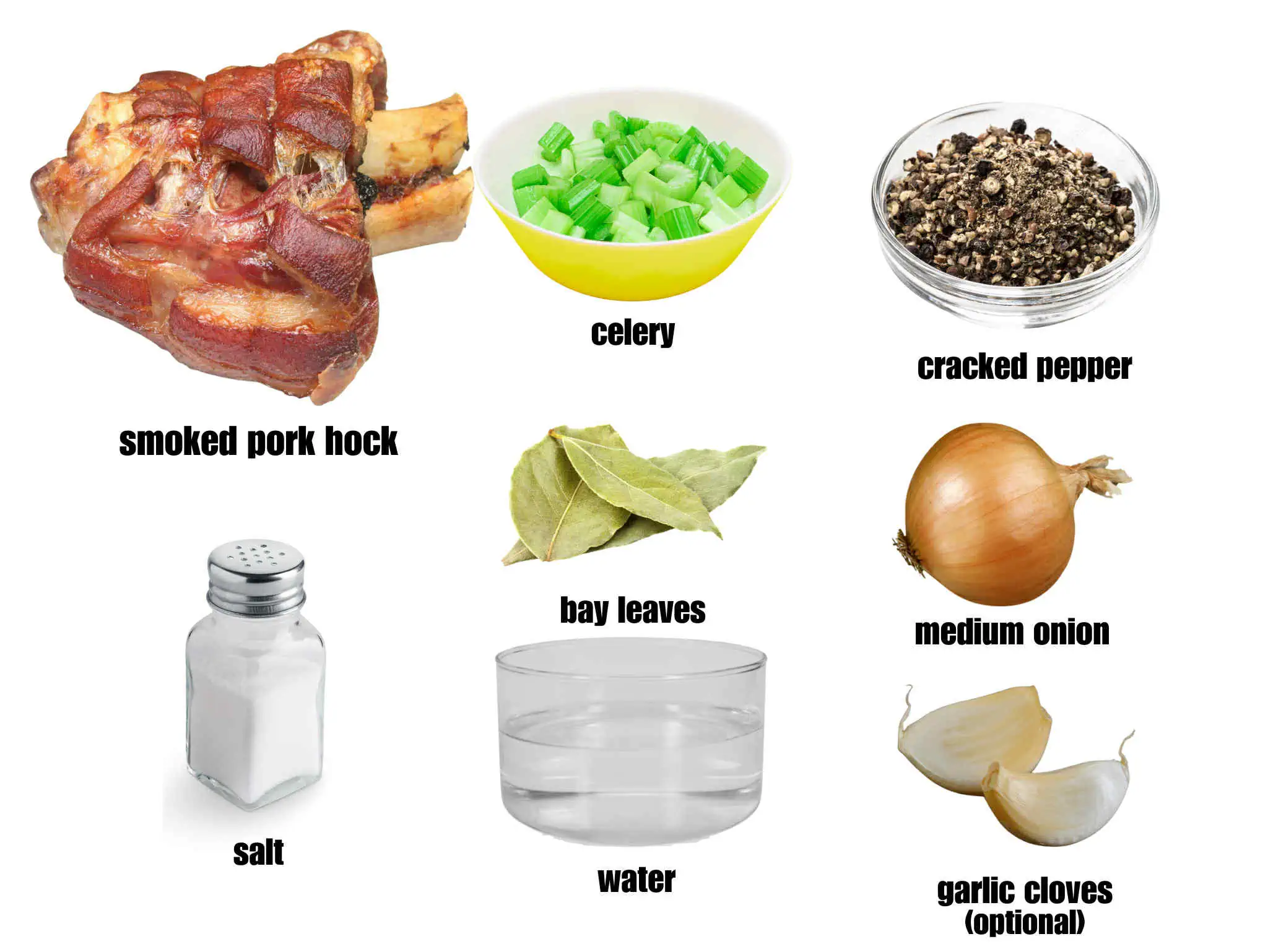 Ingredient photo for Smoked Pork Hock Broth