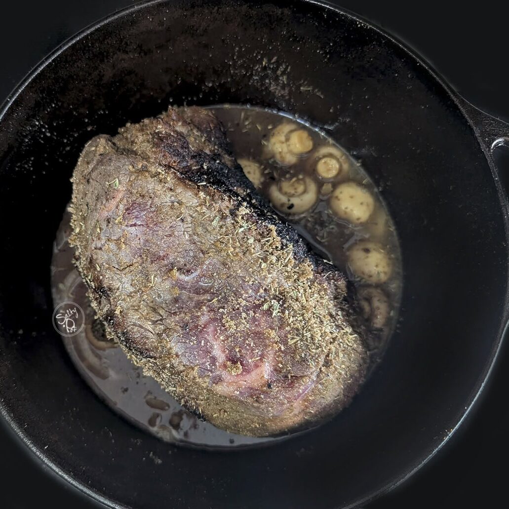 Add beef back to the pot 