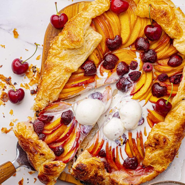 Nectarine Galette square image.
