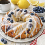 Blueberry lemon bundt cake square image