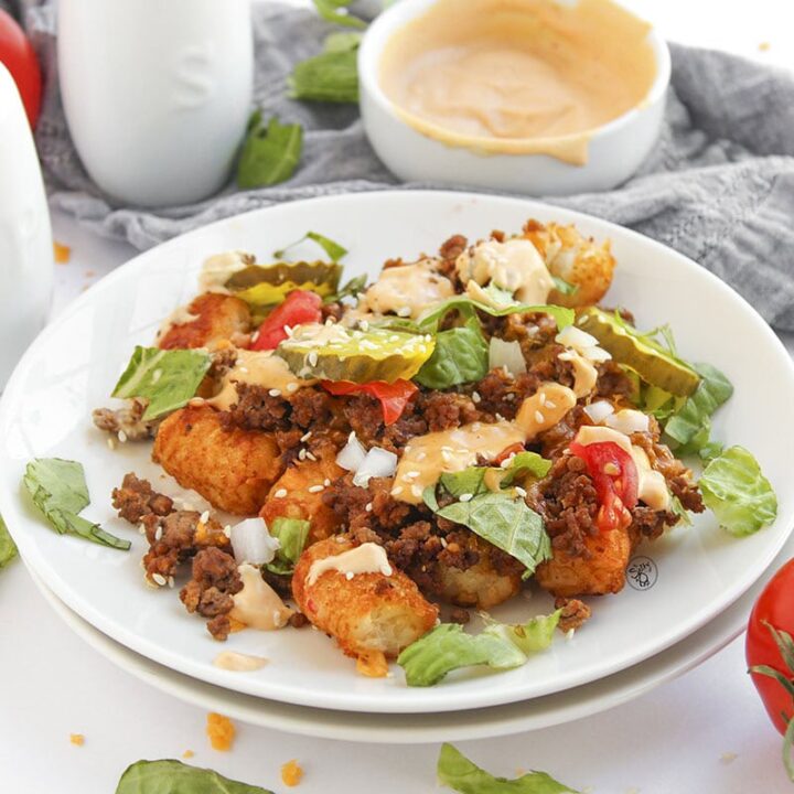 Loaded Cheeseburger Tater Tots