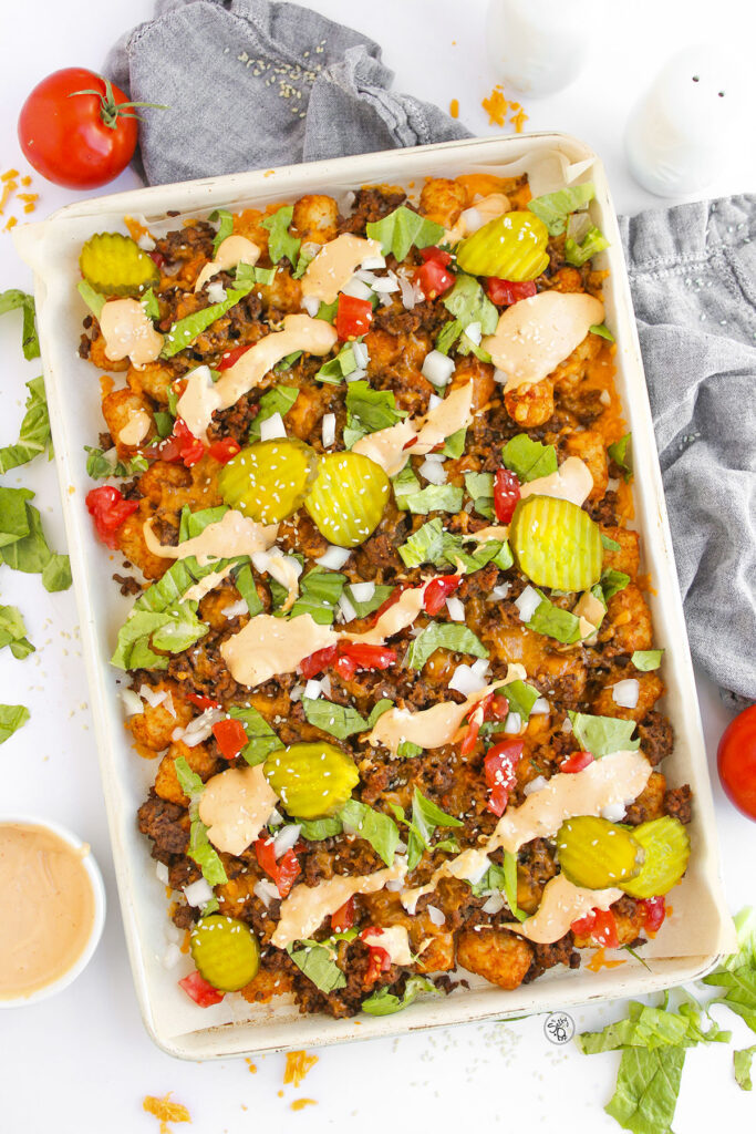 Loaded Cheeseburger Tater Tots (Better Than Drive Thru!)