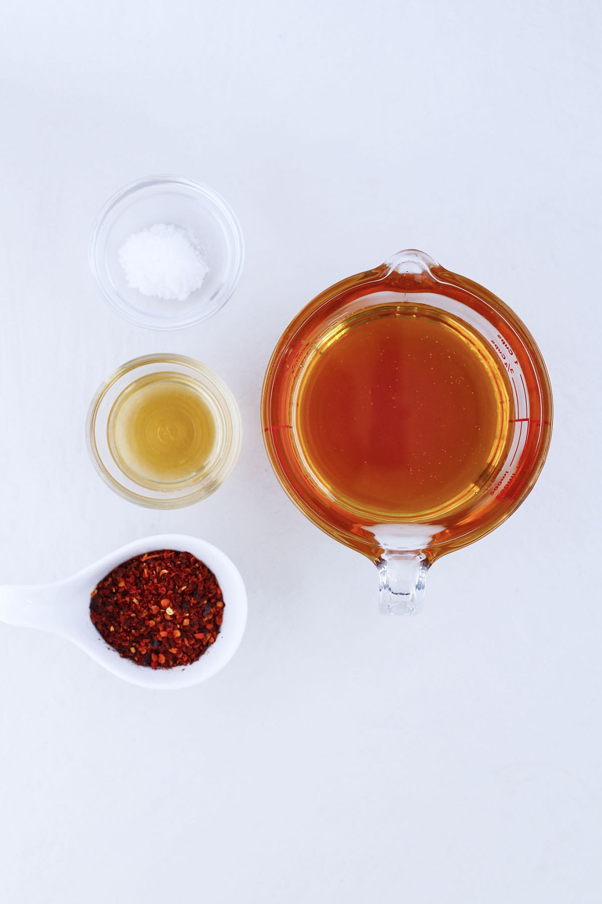 Ingredients to make Hot Honey
